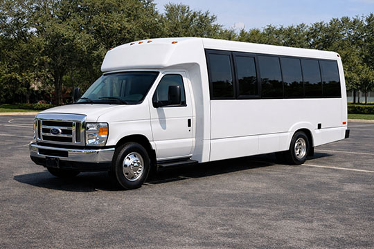 18-passenger minibus available for charter in Boulder, CO