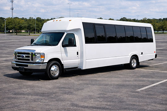 25-passenger minibus available for charter in Boulder, CO